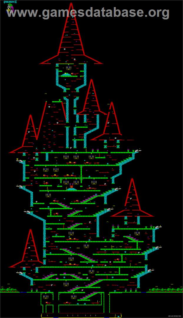 Cauldron II: The Pumpkin Strikes Back - Sinclair ZX Spectrum - Artwork - Map