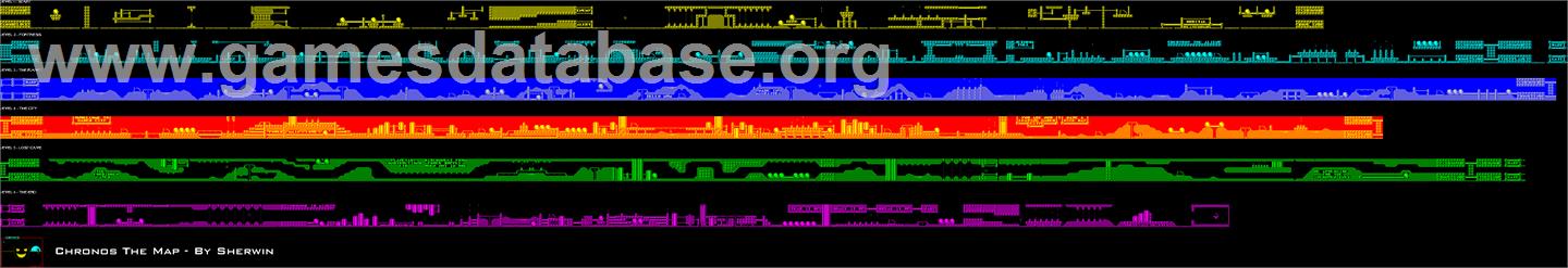 Chronos: A Tapestry of Time - Sinclair ZX Spectrum - Artwork - Map