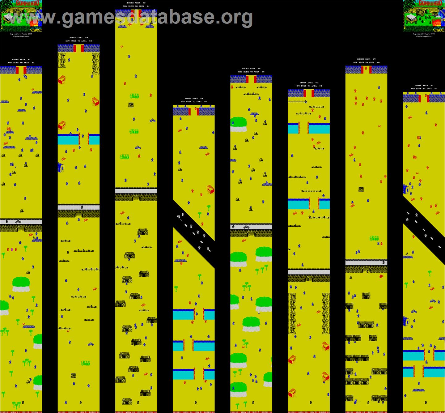 Commando - Arcade - Artwork - Map