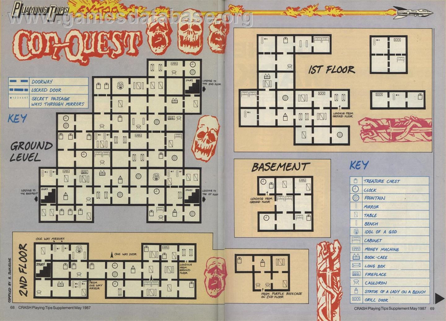Con-quest - Sinclair ZX Spectrum - Artwork - Map