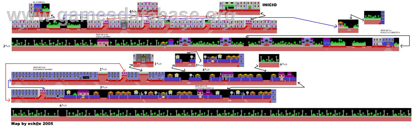 Cosa Nostra - Sinclair ZX Spectrum - Artwork - Map