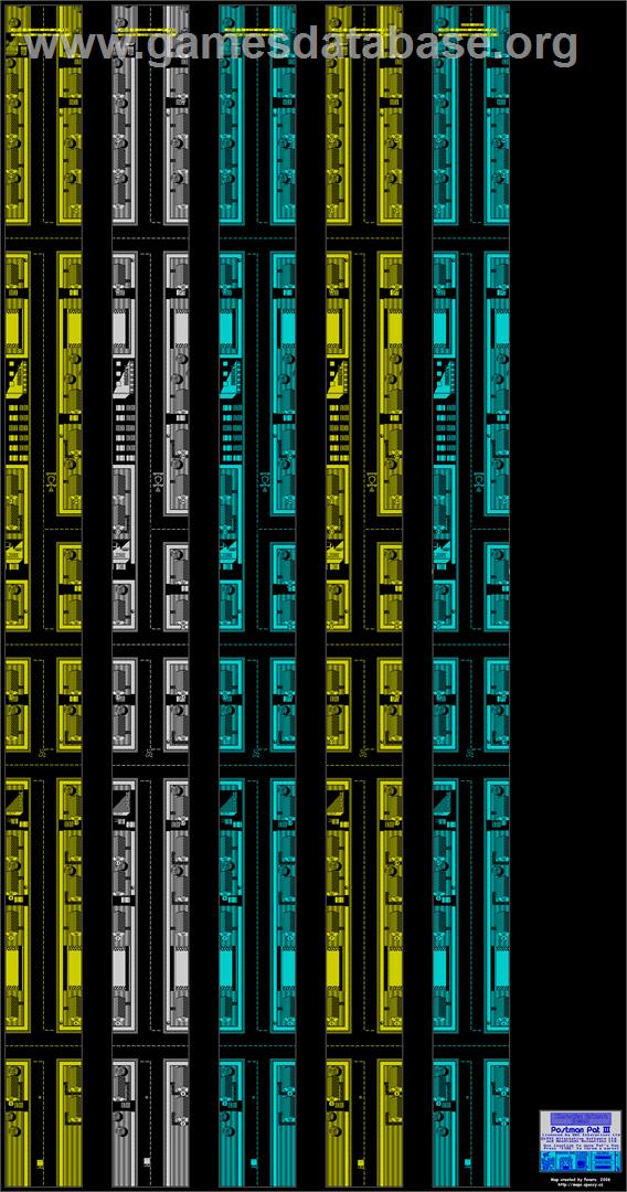 Cosmic Relief: Prof. Renegade to the Rescue - Sinclair ZX Spectrum - Artwork - Map