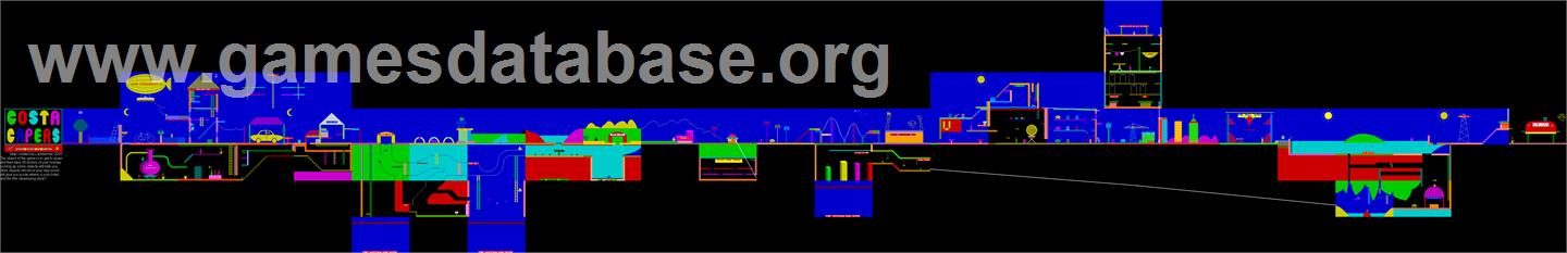 Costa Capers - Sinclair ZX Spectrum - Artwork - Map