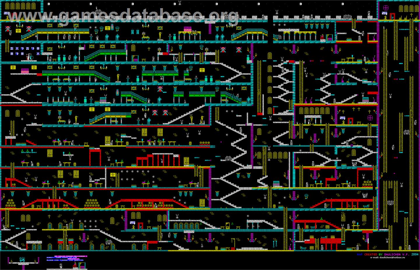 Dea Tenebrarum - Sinclair ZX Spectrum - Artwork - Map