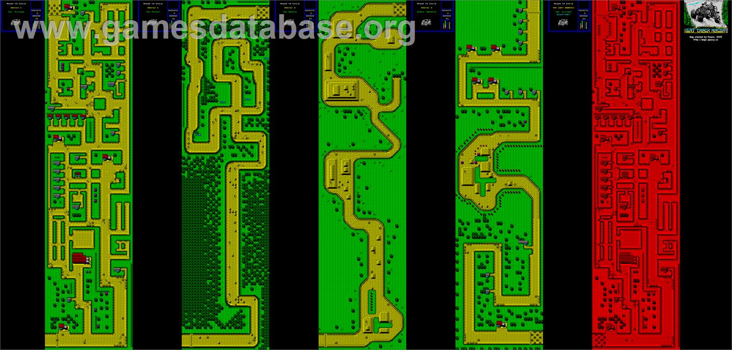 Dirt Track Racer - Sinclair ZX Spectrum - Artwork - Map