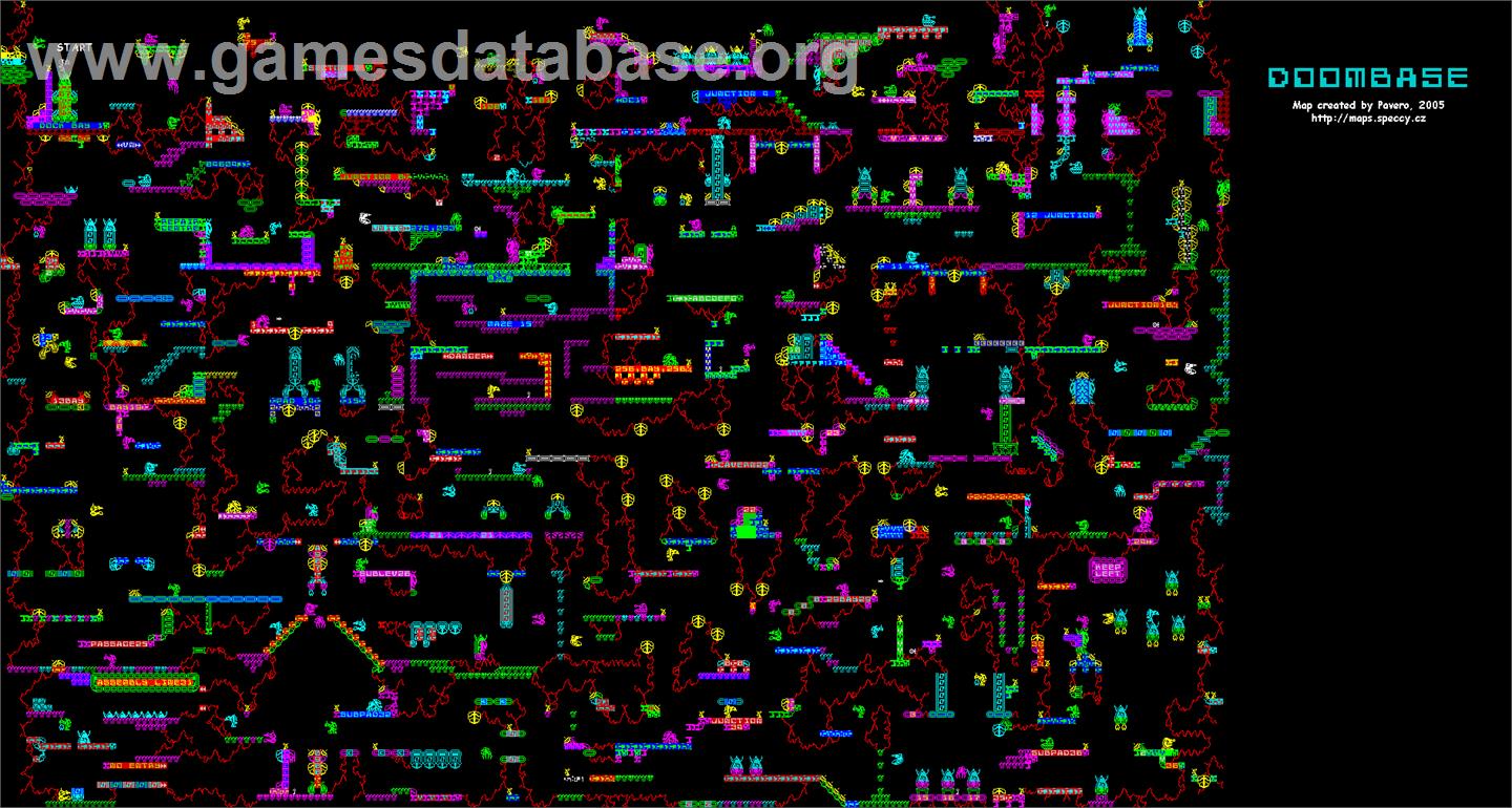 Doombase - Sinclair ZX Spectrum - Artwork - Map