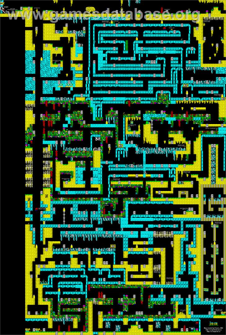 Dyna Star - Sinclair ZX Spectrum - Artwork - Map