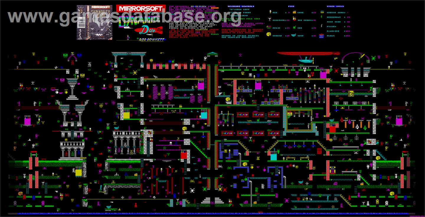 Dynamite Dan - Commodore 64 - Artwork - Map