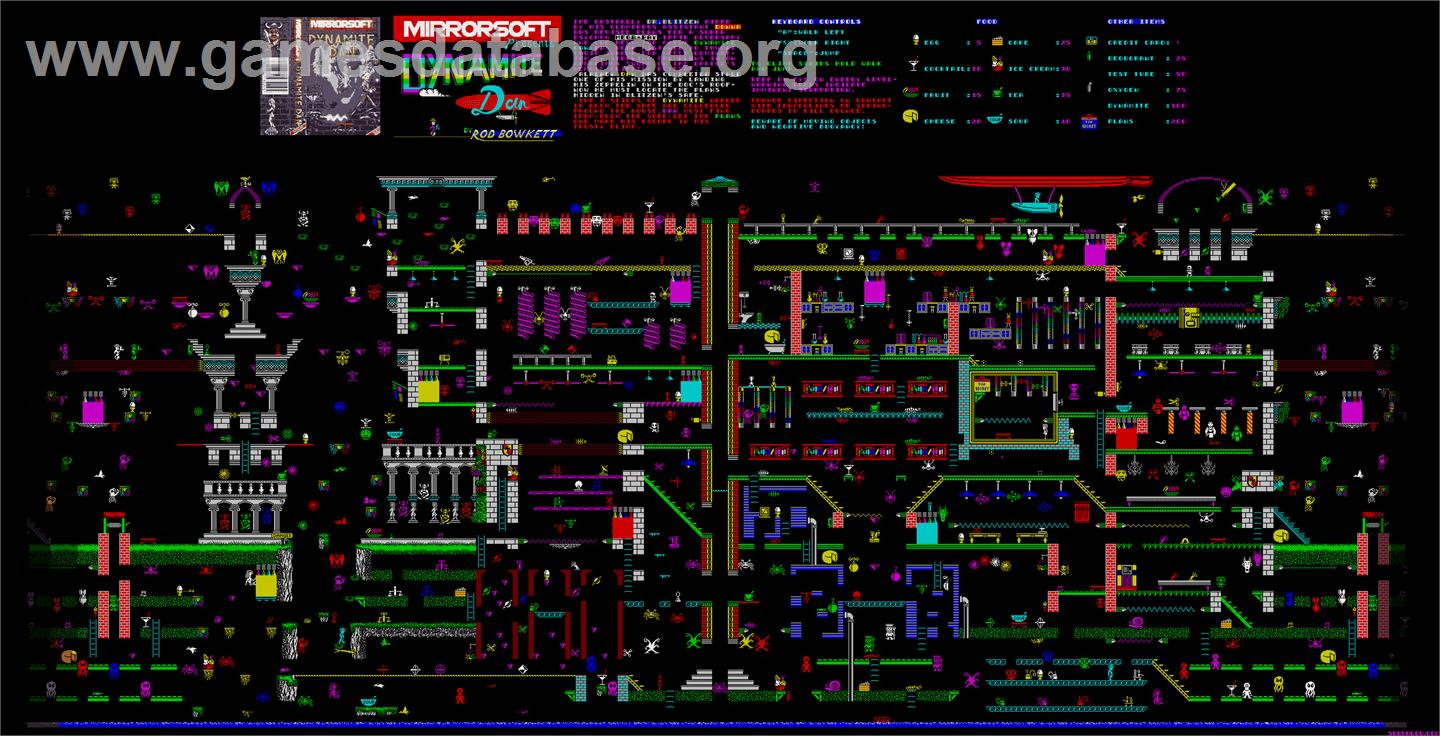 Dynamite Dan II - Sinclair ZX Spectrum - Artwork - Map