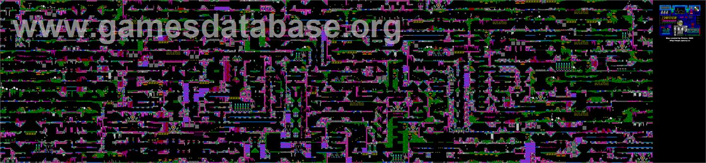 Dynatron Mission - Sinclair ZX Spectrum - Artwork - Map