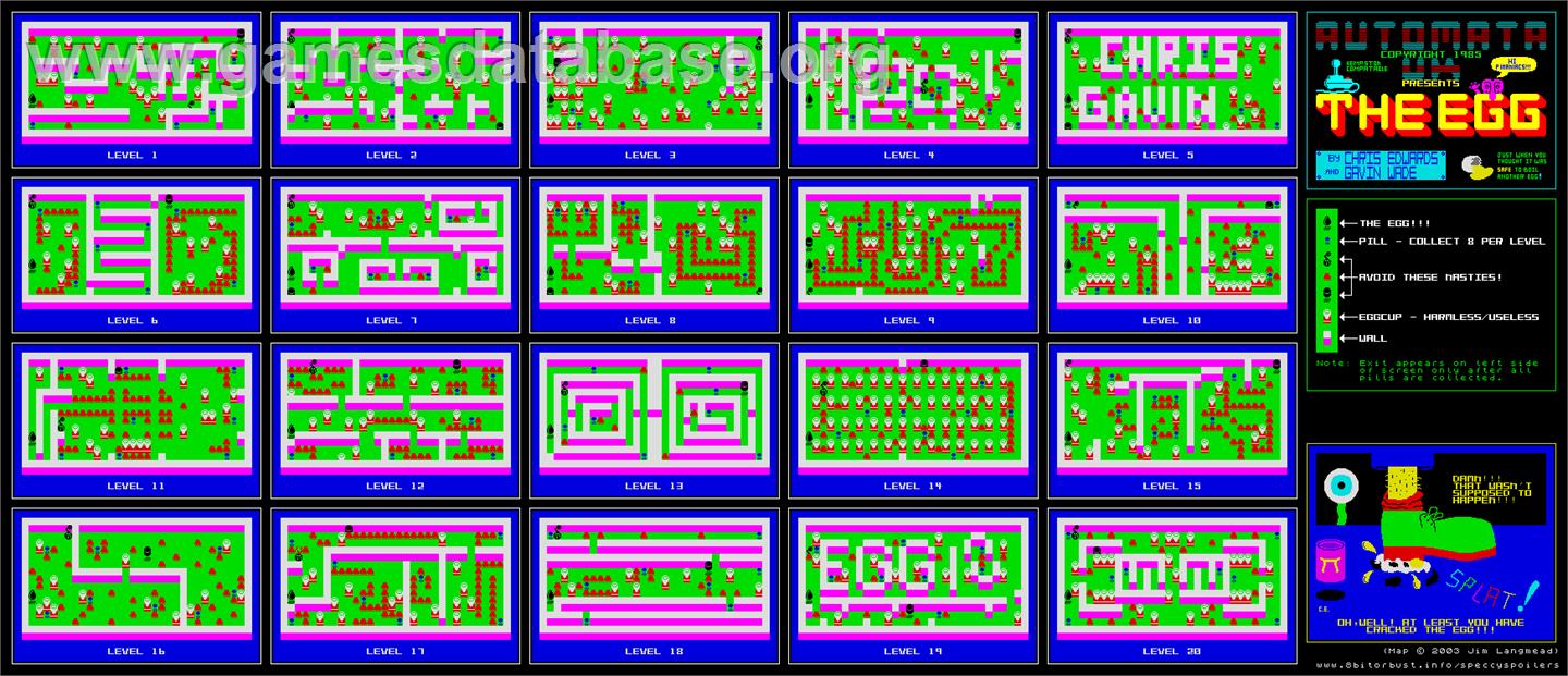 Egg - Sony Playstation - Artwork - Map