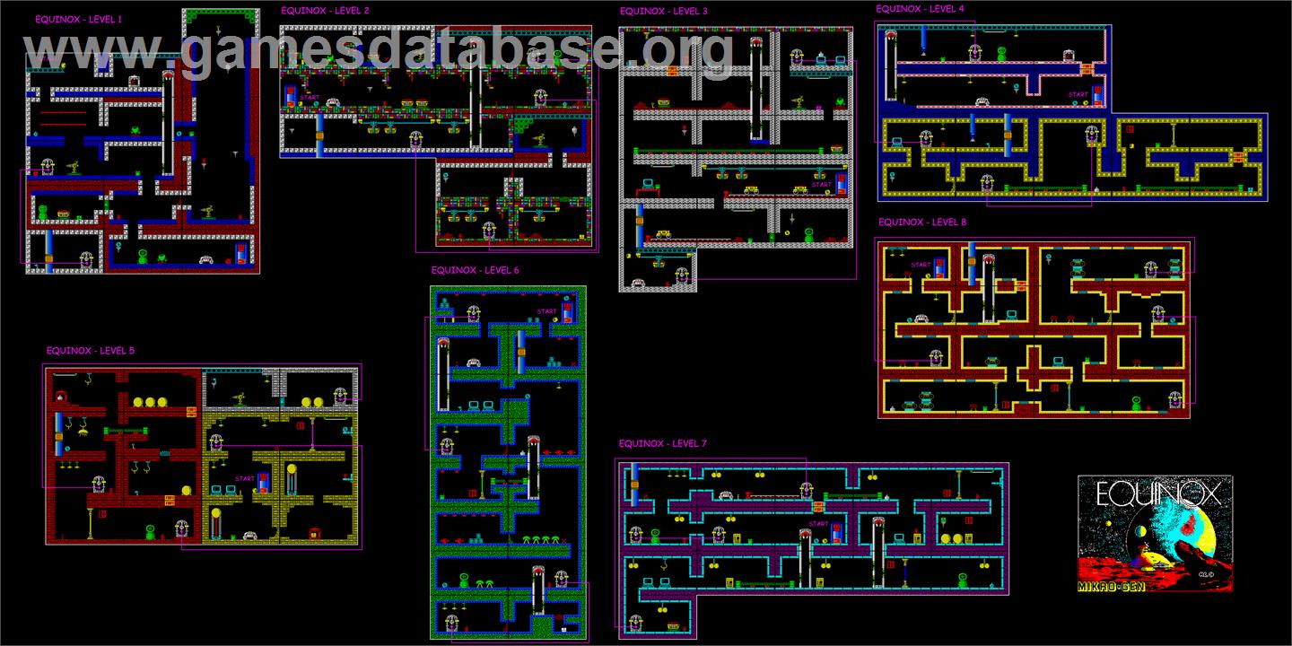 Equinox - Commodore 64 - Artwork - Map