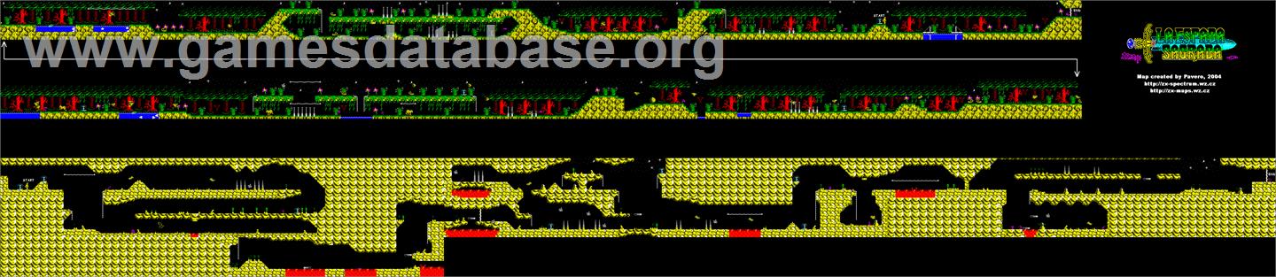 Espada Sagrada, La - Sinclair ZX Spectrum - Artwork - Map