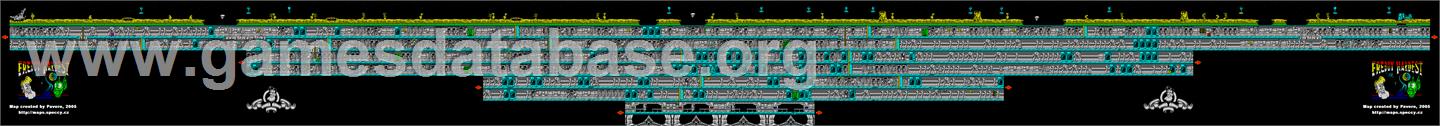 Freddy Hardest - Commodore 64 - Artwork - Map