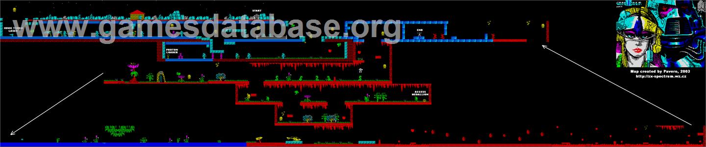Game Over 2 - Sinclair ZX Spectrum - Artwork - Map