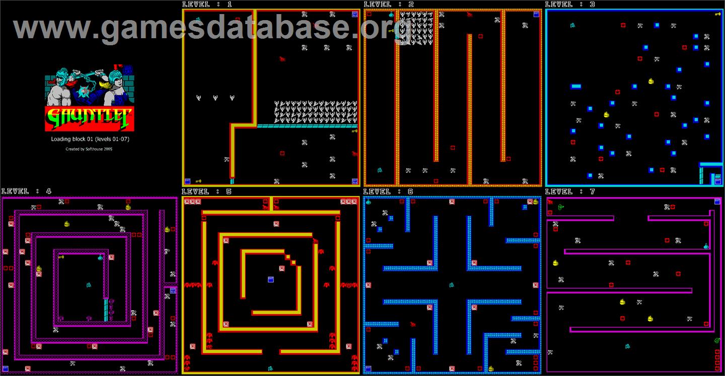 Gauntlet - MSX 2 - Artwork - Map