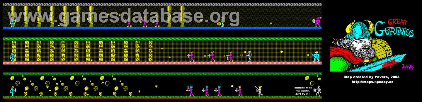Great Gurianos - Sinclair ZX Spectrum - Artwork - Map