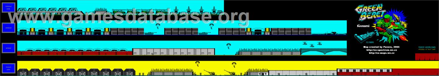 Green Beret - Sinclair ZX Spectrum - Artwork - Map