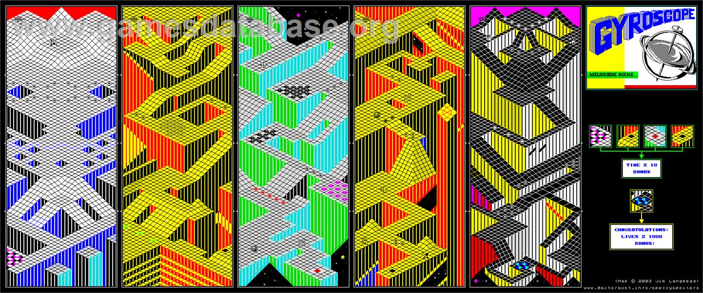 Gyroscope - Sinclair ZX Spectrum - Artwork - Map