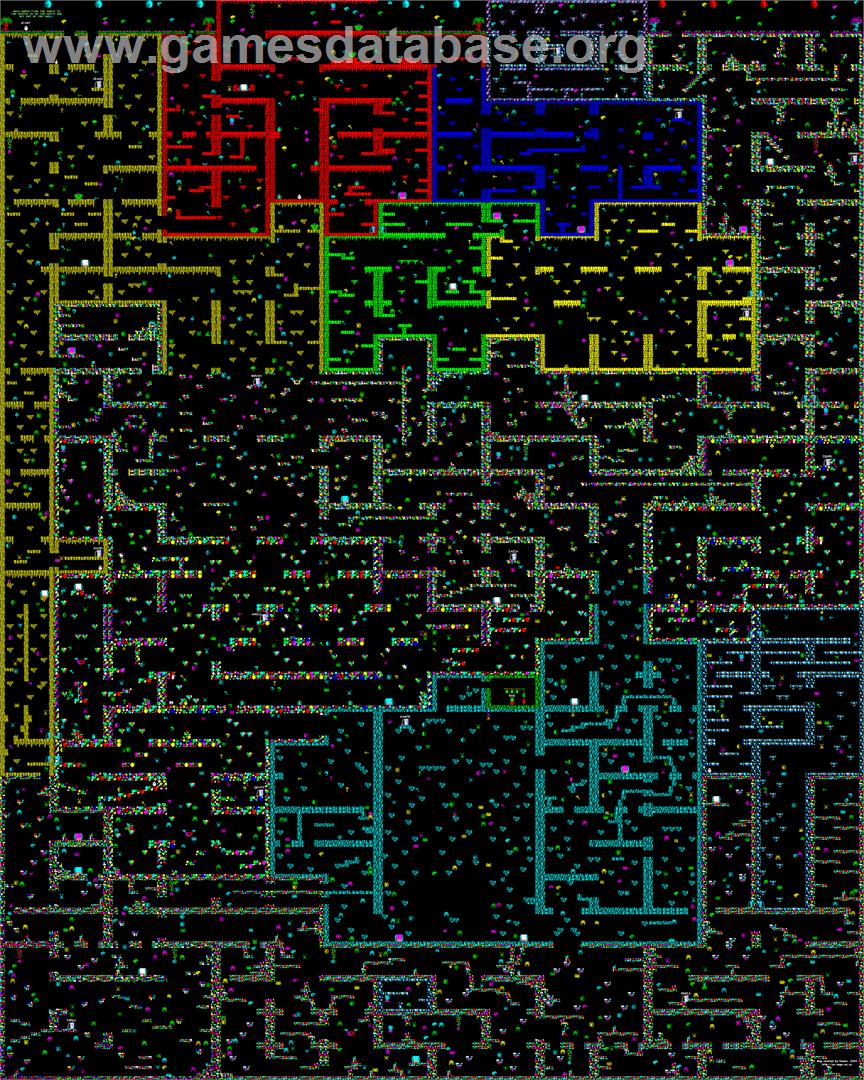 Hamte Damte - Sinclair ZX Spectrum - Artwork - Map