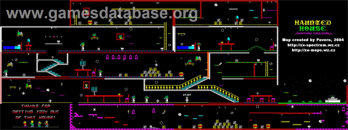 Haunted House - Commodore VIC-20 - Artwork - Map