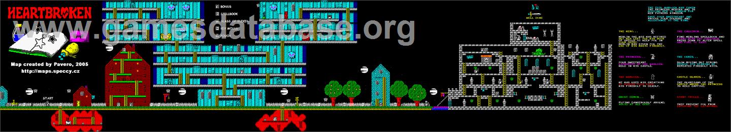 Heartbroken - Sinclair ZX Spectrum - Artwork - Map