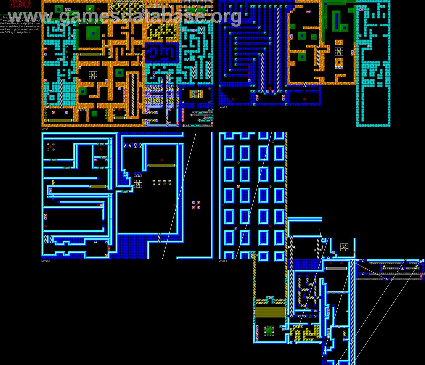Hideous - Commodore Amiga - Artwork - Map