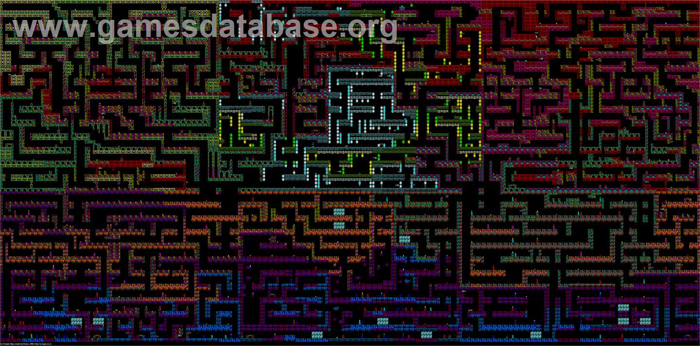 Ice Temple, The - Commodore 64 - Artwork - Map