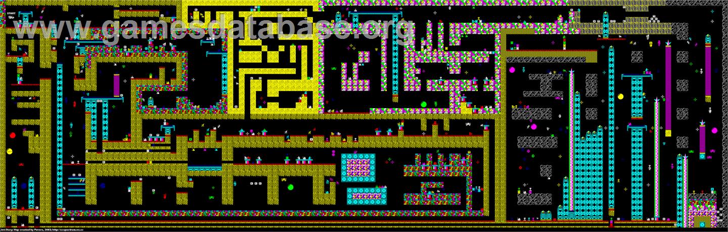 Jet-story - Sinclair ZX Spectrum - Artwork - Map