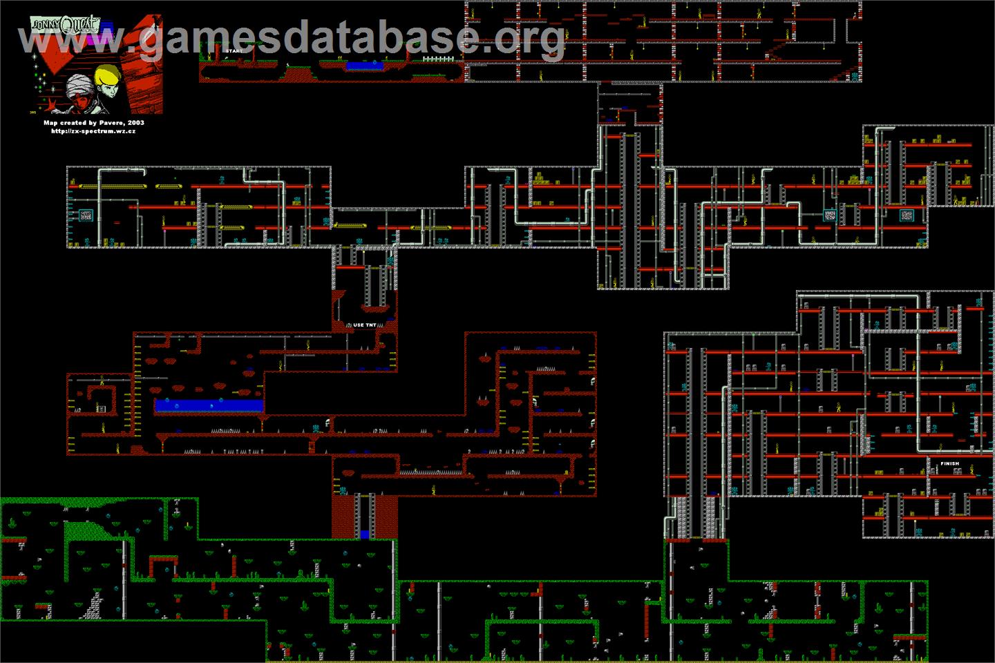 Jonny Quest - Commodore 64 - Artwork - Map