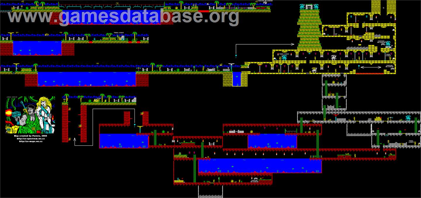 Jungle Warrior - MSX - Artwork - Map