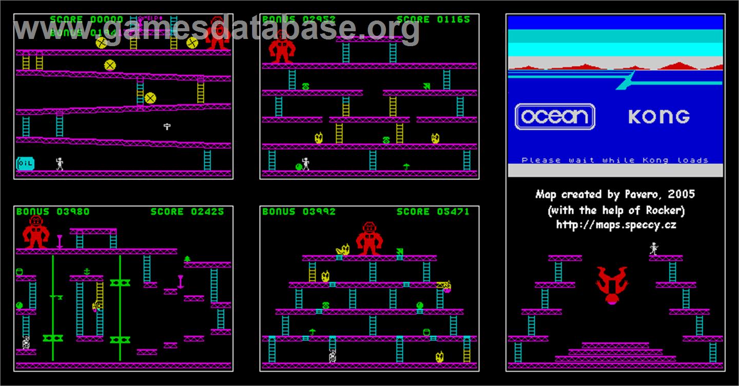 Kong - MSX - Artwork - Map