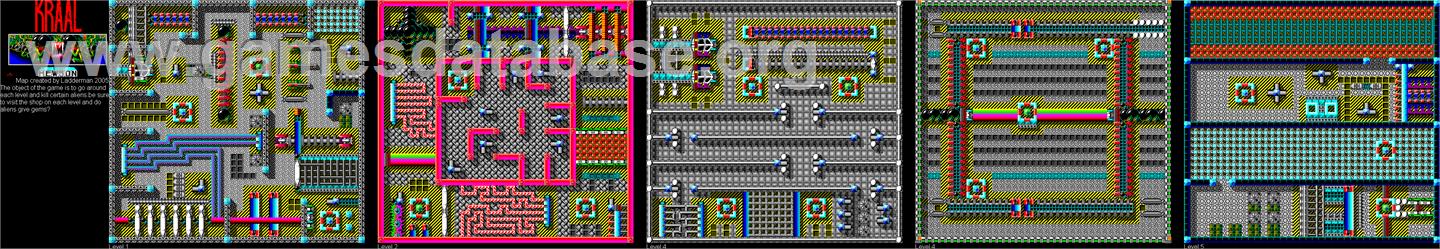 Kraal - Sinclair ZX Spectrum - Artwork - Map
