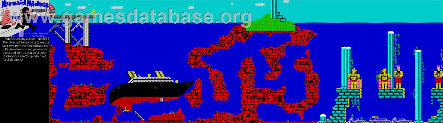 Mermaid Madness - Commodore 64 - Artwork - Map