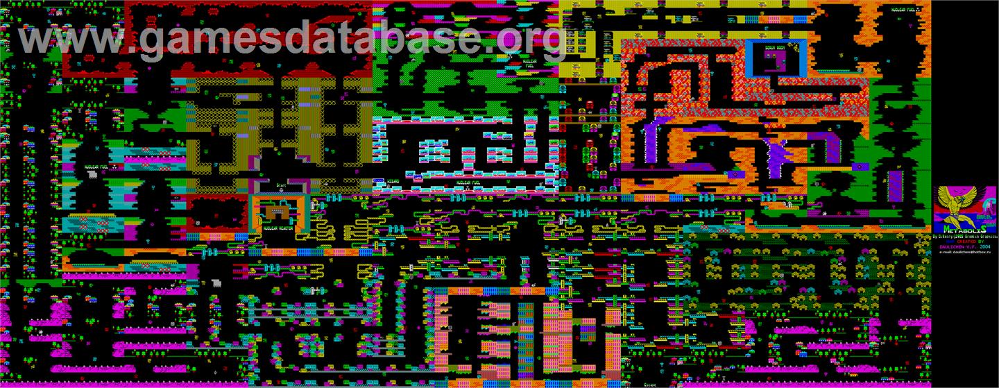 Metabolis - Commodore 64 - Artwork - Map