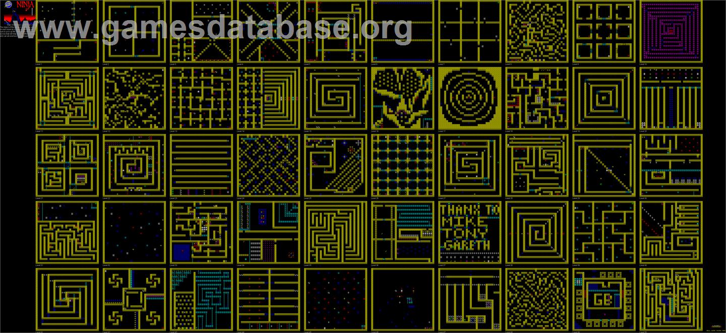Ninja Massacre - Sinclair ZX Spectrum - Artwork - Map