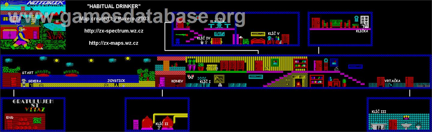 Notorik - Sinclair ZX Spectrum - Artwork - Map