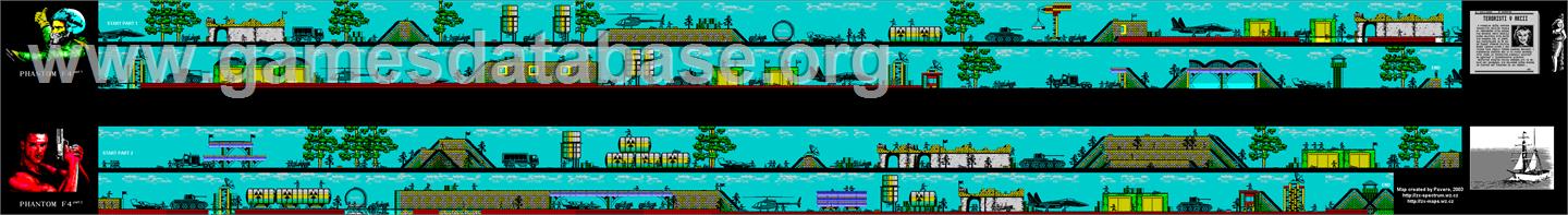 Phantom F4 - Sinclair ZX Spectrum - Artwork - Map