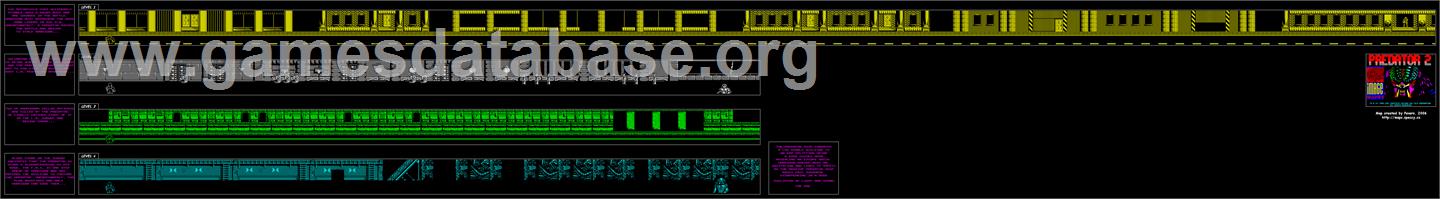 Predator 2 - Microsoft DOS - Artwork - Map