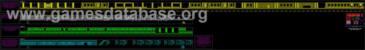 Predator 2 - Sega Master System - Artwork - Map
