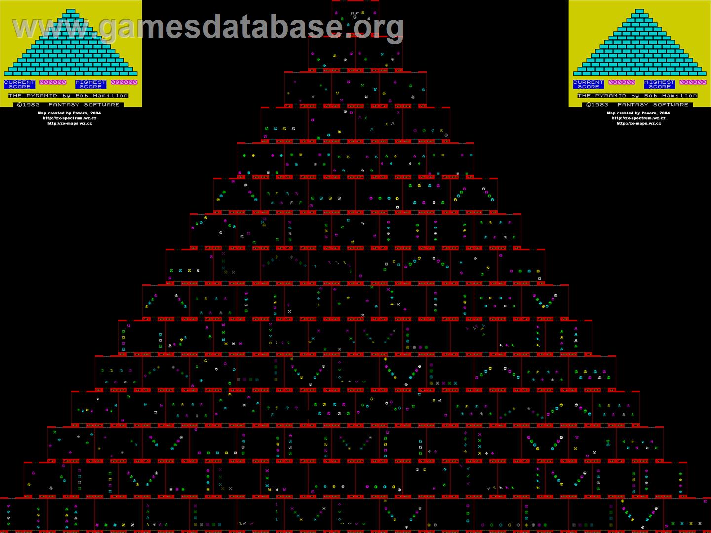 Pyramid - Commodore VIC-20 - Artwork - Map