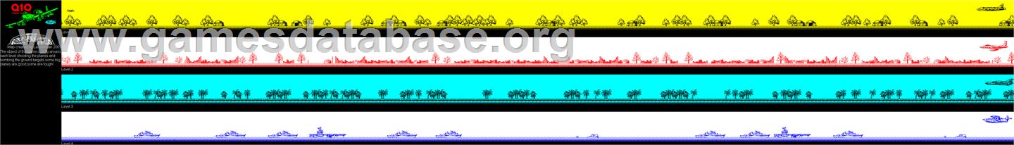 Q10 Tankbuster - Commodore 64 - Artwork - Map