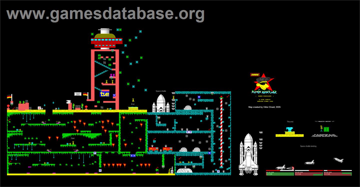 Ramon Rodriguez - Sinclair ZX Spectrum - Artwork - Map