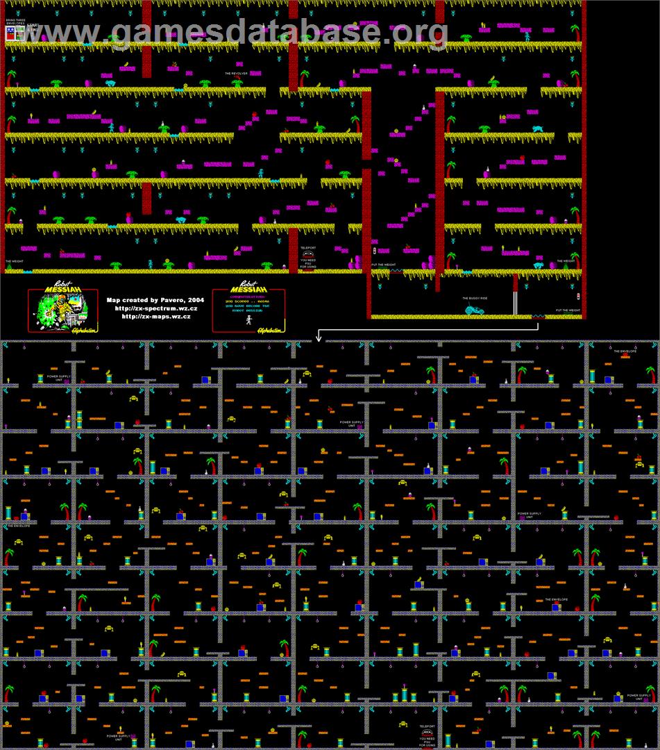 Robot Messiah - Sinclair ZX Spectrum - Artwork - Map