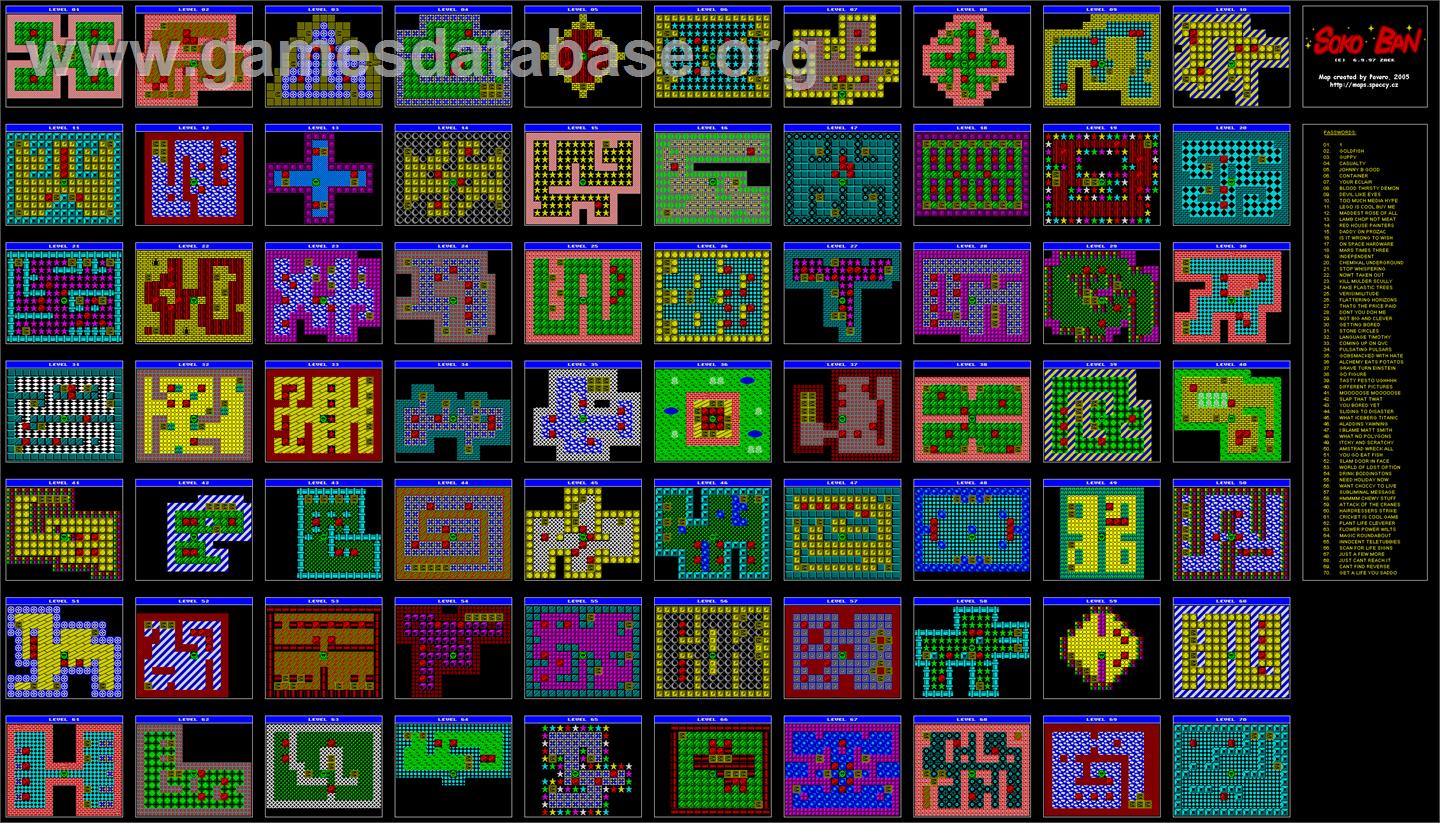 Sokoban - Atari 2600 - Artwork - Map
