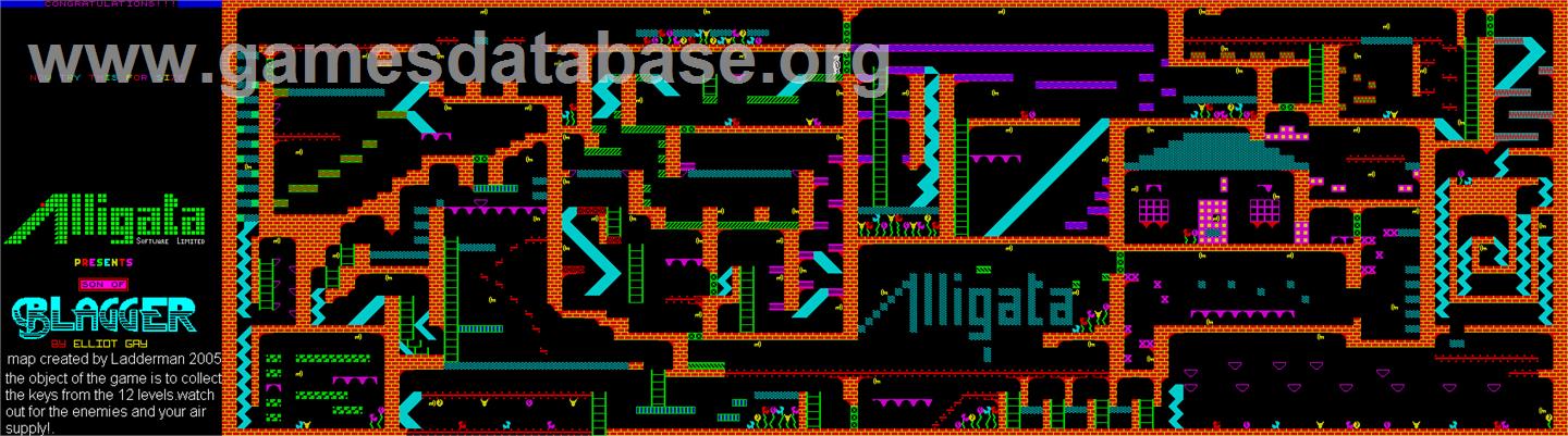 Son Of Blagger - Acorn BBC Micro - Artwork - Map