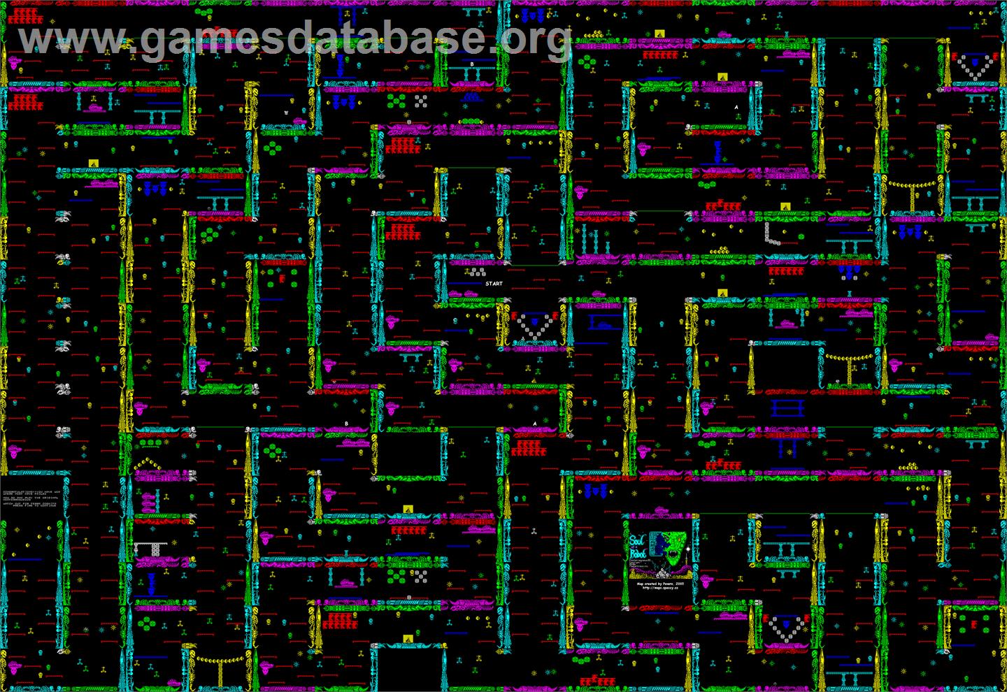 Soul of a Robot - Amstrad CPC - Artwork - Map