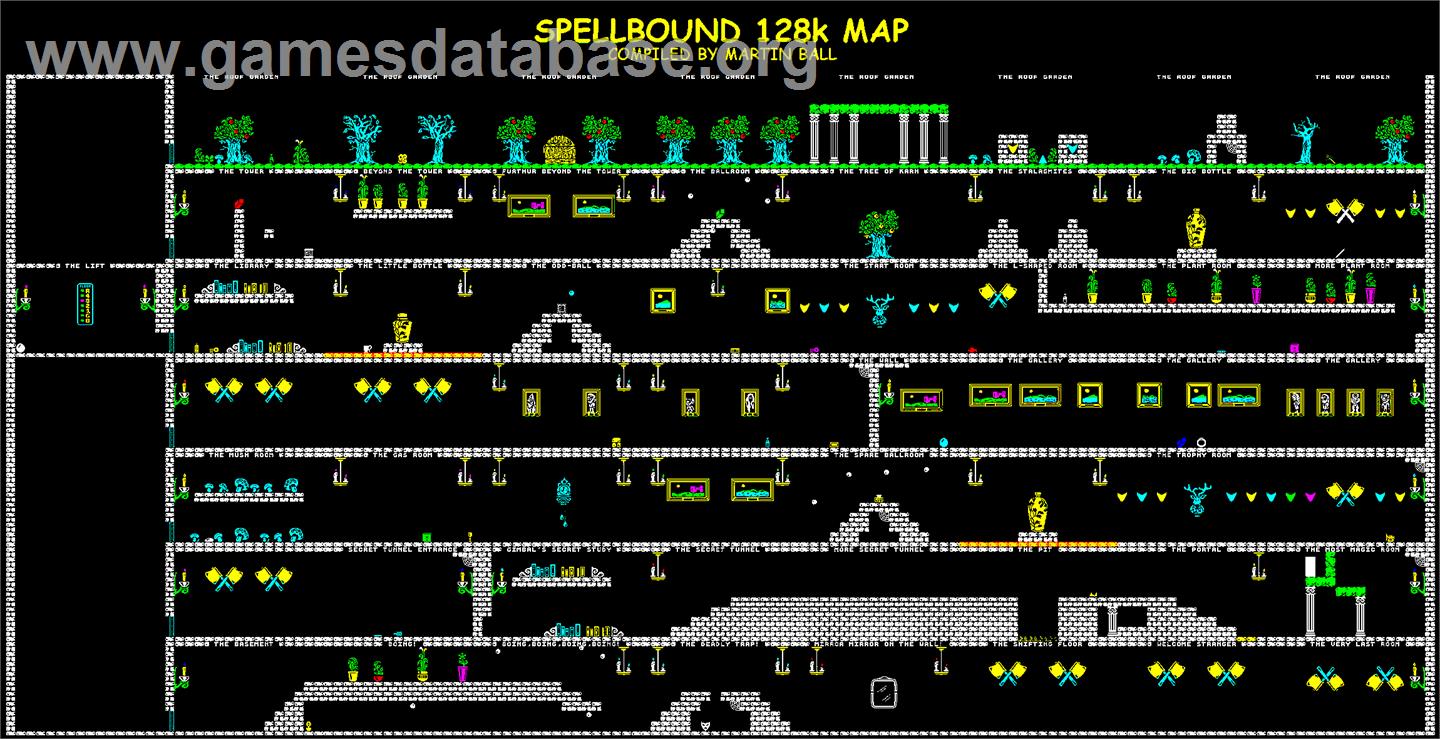 Spellbound - Commodore Amiga - Artwork - Map