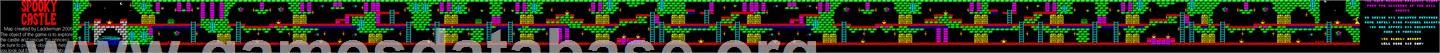Spooky Castle - Sinclair ZX Spectrum - Artwork - Map