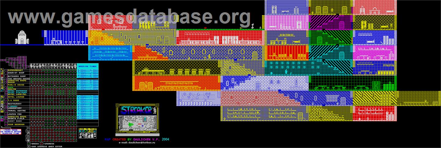 Streaker - Sinclair ZX Spectrum - Artwork - Map